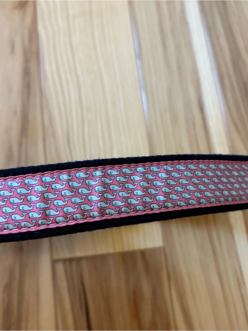 Vineyard Vines Boys Classic Whale Canvas Club Brown Leather Belt Size 24